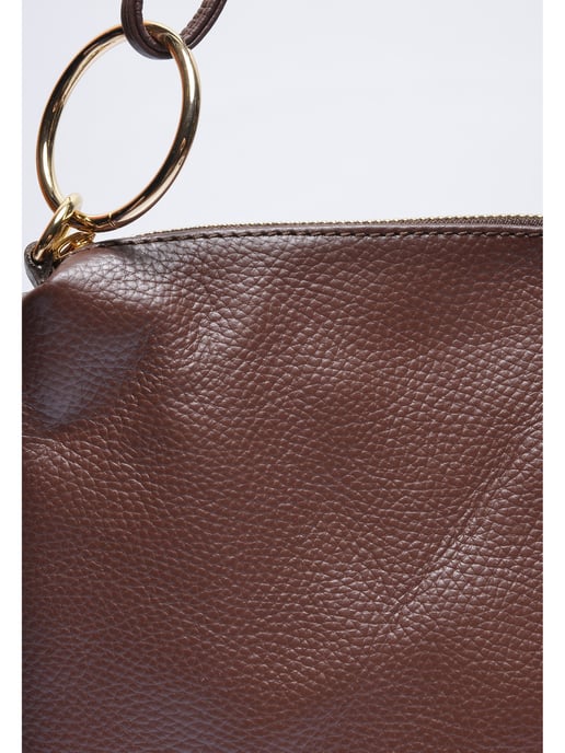 Luisa Vannini Bordeauxrood Rundleer Tas - Image 3