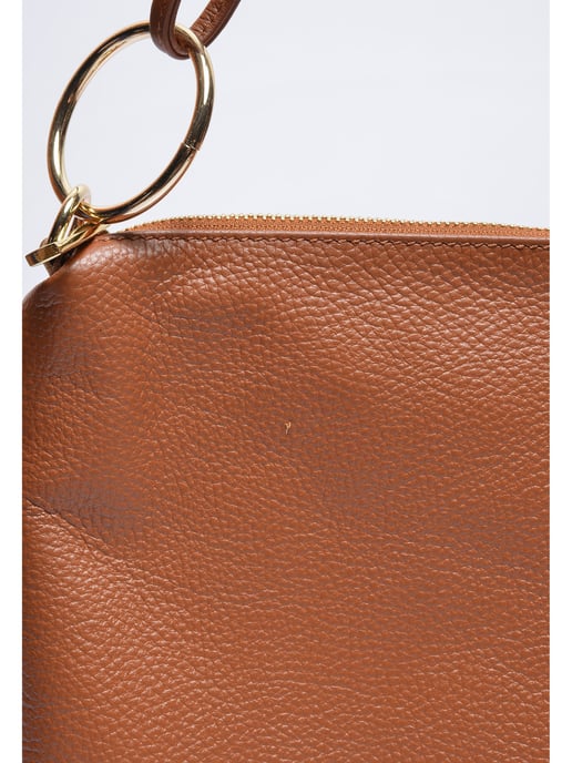 Luisa Vannini Brown Rundleer Tas - Image 3