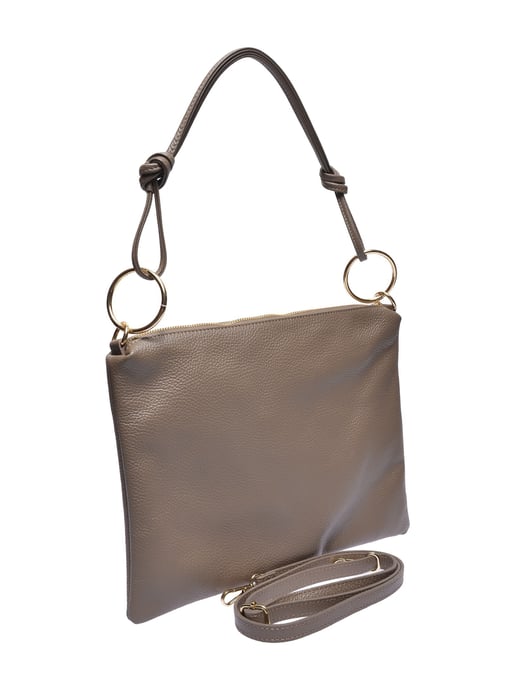 Luisa Vannini Beige Rundleer Tas - Image 2