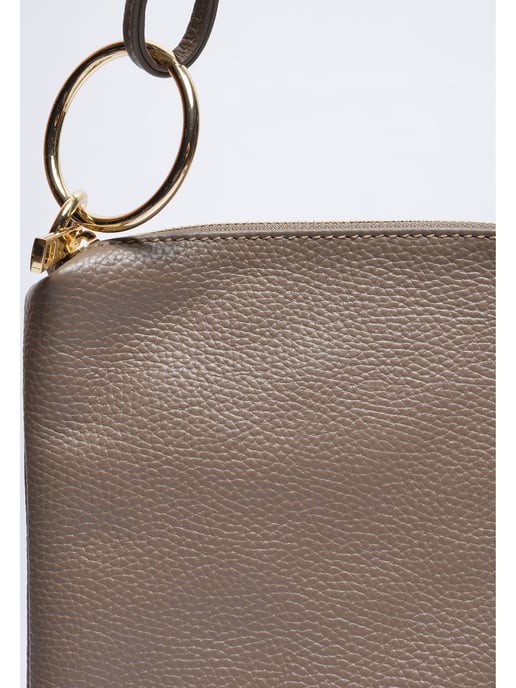 Luisa Vannini Beige Rundleer Tas - Image 3