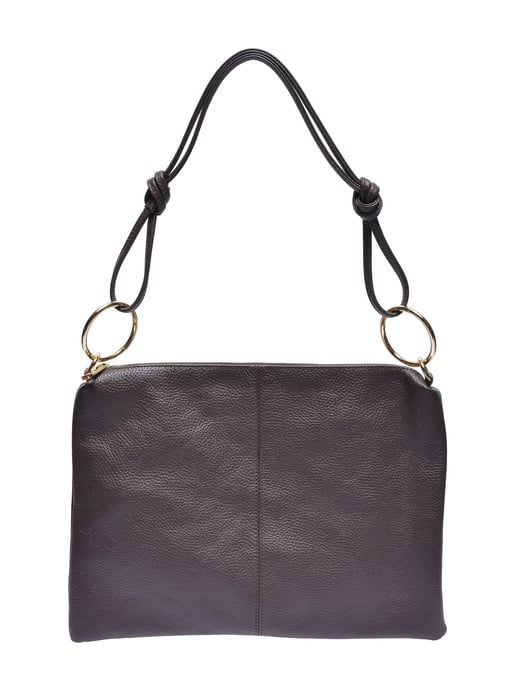 Luisa Vannini Bordeauxrood Rundleer Tas - Image 1