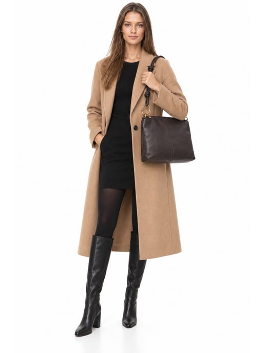 Luisa Vannini Bordeauxrood Rundleer Tas - Image 6