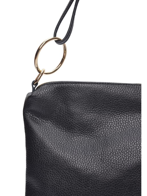Luisa Vannini Zwart Rundleer Tas - Image 3