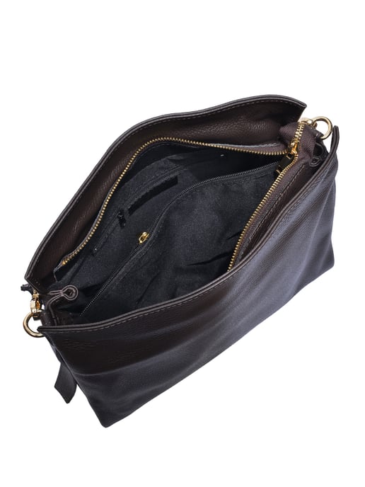Luisa Vannini Bordeauxrood Rundleer Tas - Image 4