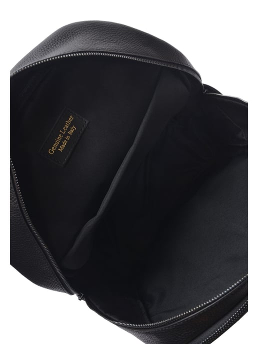 Luisa Vannini Zwart Rundleer Tas - Image 4