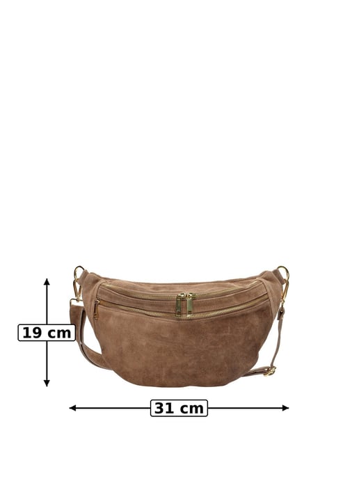 Luisa Vannini Beige Rundleer Tas - Image 6