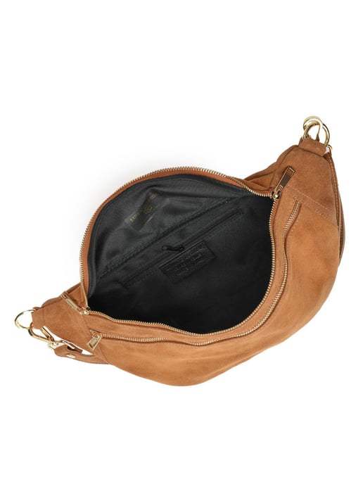 Luisa Vannini Brown Rundleer Tas - Image 4