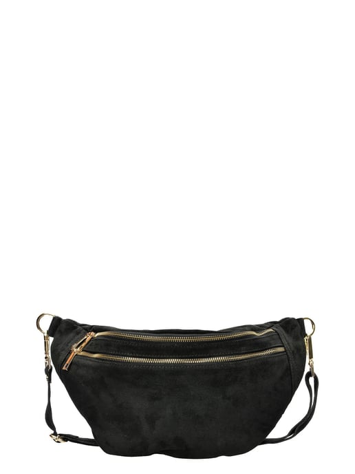 Luisa Vannini Zwart Rundleer Tas - Image 1