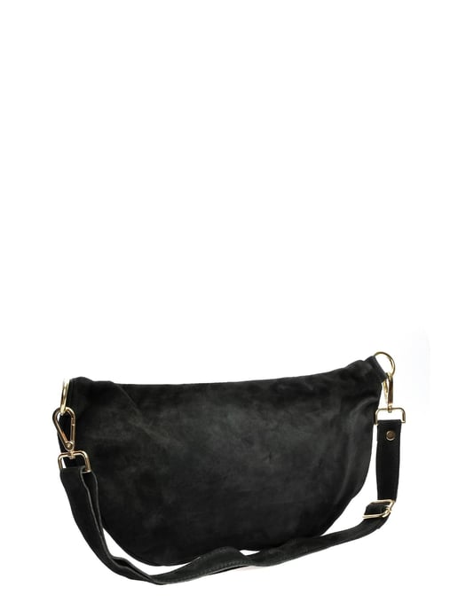 Luisa Vannini Zwart Rundleer Tas - Image 2