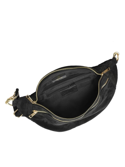 Luisa Vannini Zwart Rundleer Tas - Image 4