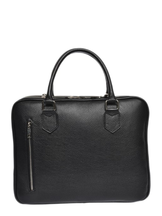 Luisa Vannini Black Cowhide Leather Bag - Image 6