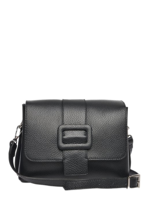 Luisa Vannini Black Cowhide Leather Bag - Image 6