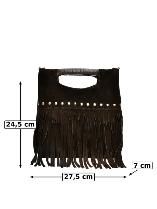 Luisa Vannini Bordeauxrood Rundleer Tas - Image 6