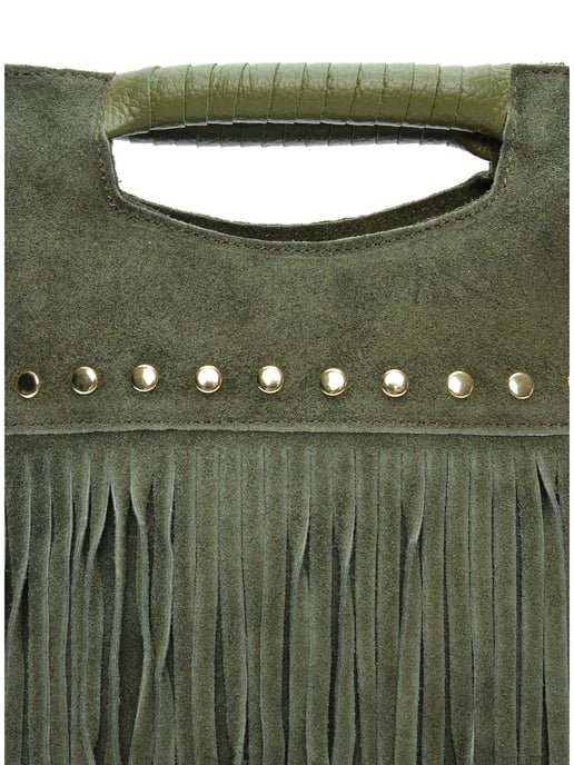 Luisa Vannini Tweekleurig Rundleer Tas - Image 3