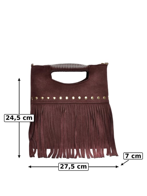 Luisa Vannini Bourgondië Rundleer Tas - Image 6