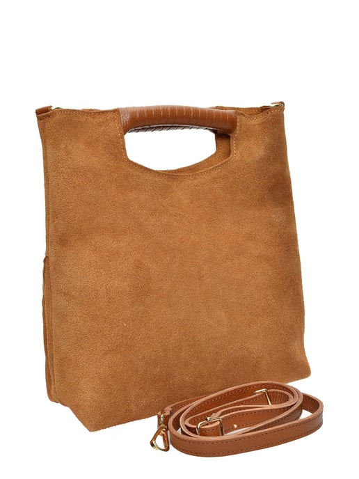 Luisa Vannini Brown Rundleer Tas - Image 2