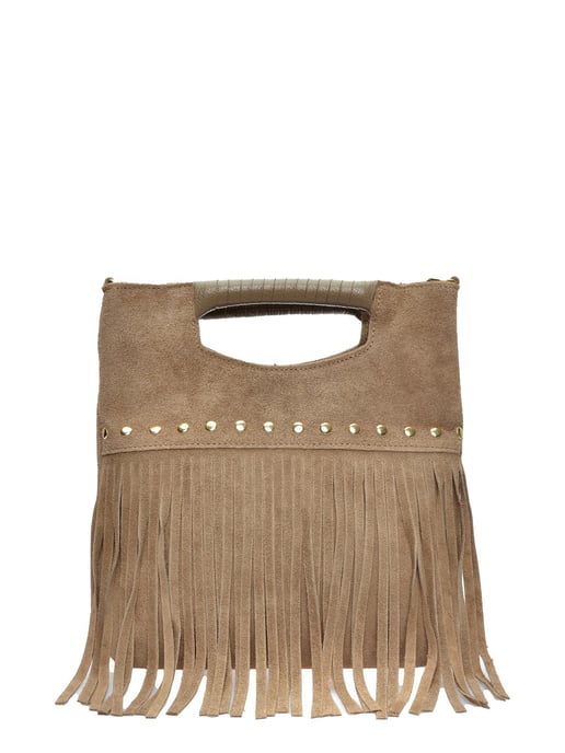Luisa Vannini Beige Rundleer Tas - Image 1
