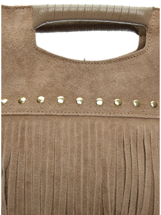 Luisa Vannini Beige Rundleer Tas - Image 3