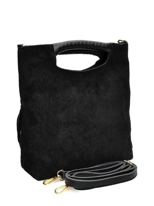 Luisa Vannini Zwart Rundleer Tas - Image 2