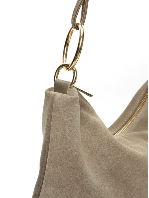 Luisa Vannini Beige Rundleer Tas - Image 3