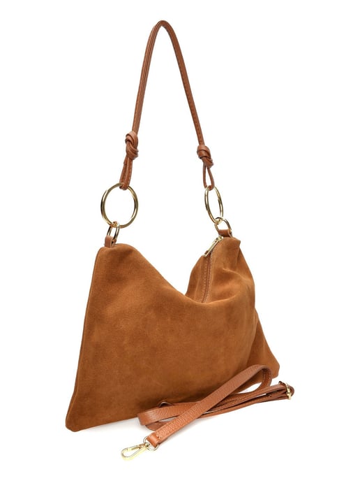 Luisa Vannini Brown Rundleer Tas - Image 2