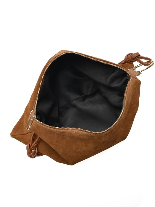 Luisa Vannini Brown Rundleer Tas - Image 4