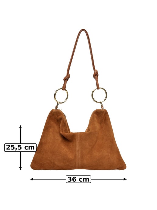 Luisa Vannini Brown Rundleer Tas - Image 6