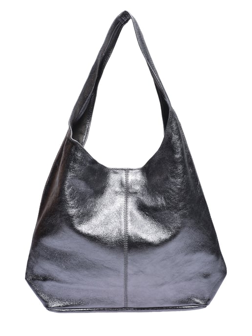 Luisa Vannini Grijs Rundleer Tas - Image 1