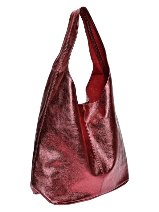 Luisa Vannini Rood Rundleer Tas - Image 2