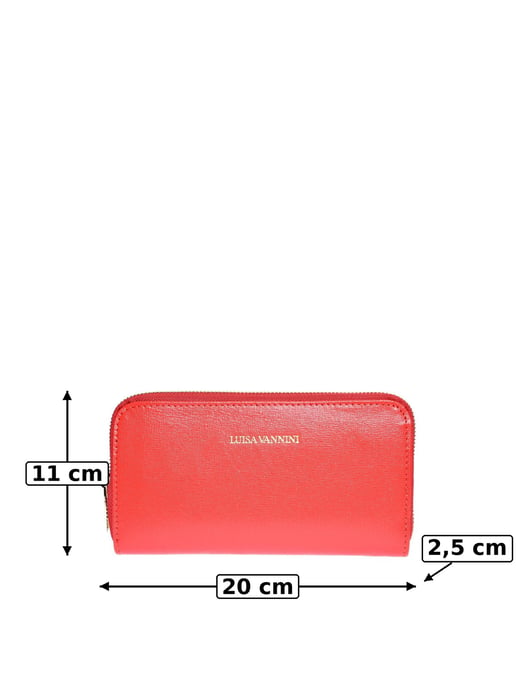 Luisa Vannini Rood Rundleer Tas - Image 6