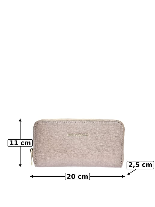 Luisa Vannini Beige Rundleer Tas - Image 6