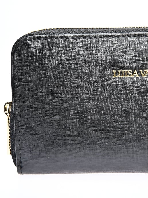 Luisa Vannini Zwart Rundleer Tas - Image 3