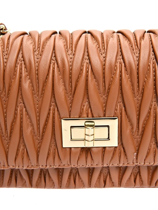Luisa Vannini Brown Rundleer Tas - Image 3