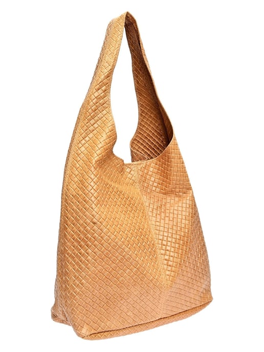 Luisa Vannini Brown Rundleer Tas - Image 2