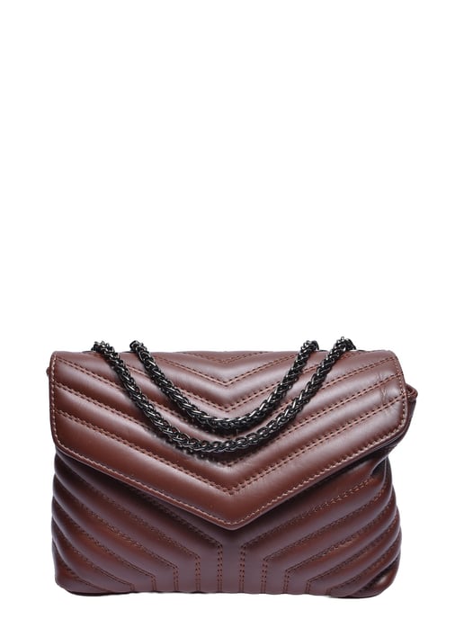 Luisa Vannini Bordeauxrood Rundleer Tas - Image 1