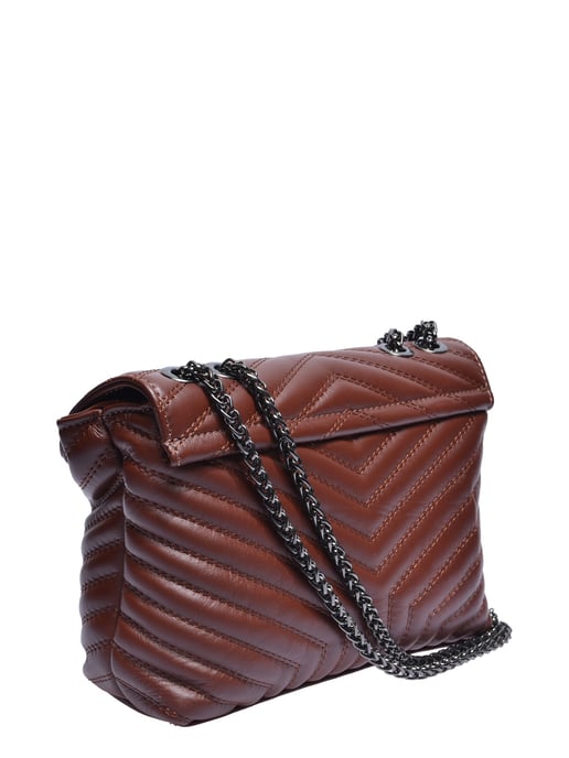 Luisa Vannini Bordeauxrood Rundleer Tas - Image 2