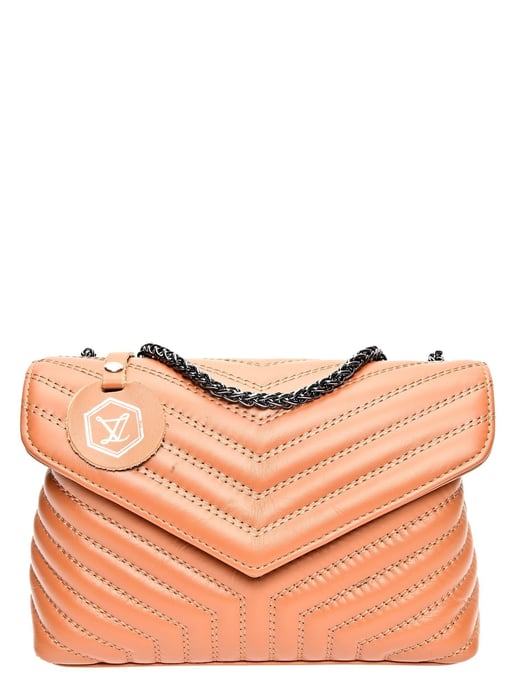 Luisa Vannini Brown Rundleer Tas - Image 1