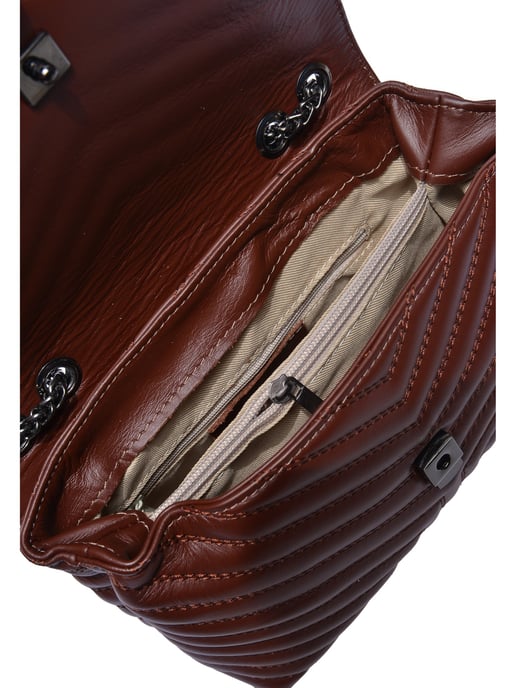 Luisa Vannini Bordeauxrood Rundleer Tas - Image 4