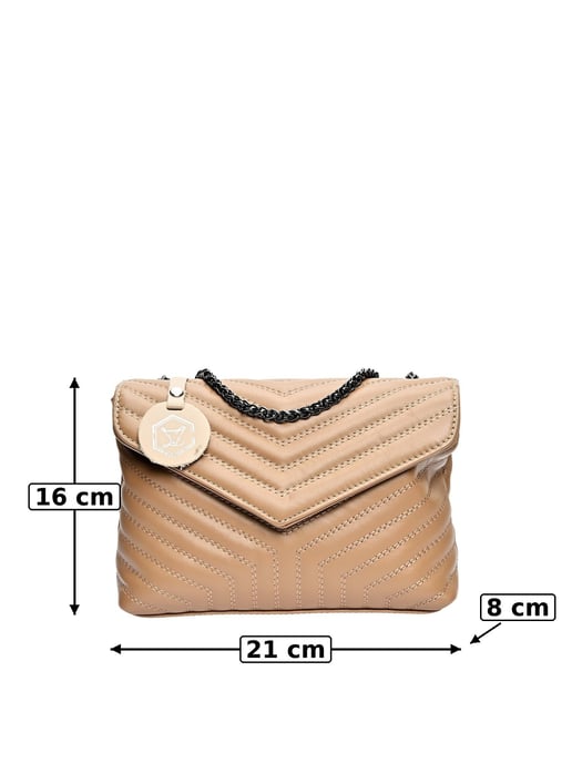 Luisa Vannini Beige Rundleer Tas - Image 6