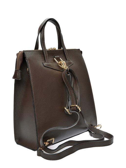 Luisa Vannini Bordeauxrood Rundleer Tas - Image 2