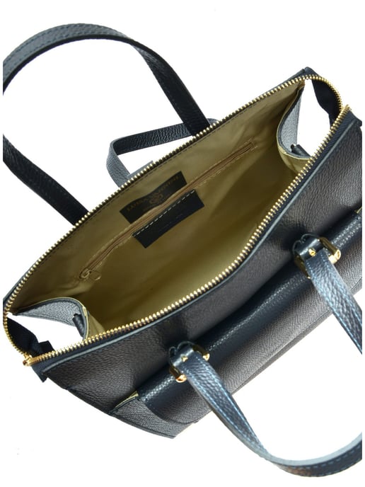 Luisa Vannini Blauw Rundleer Tas - Image 4