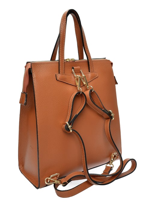 Luisa Vannini Brown Rundleer Tas - Image 2