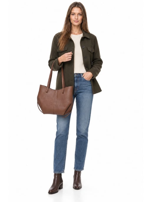 Luisa Vannini Bordeauxrood Rundleer Tas - Image 6