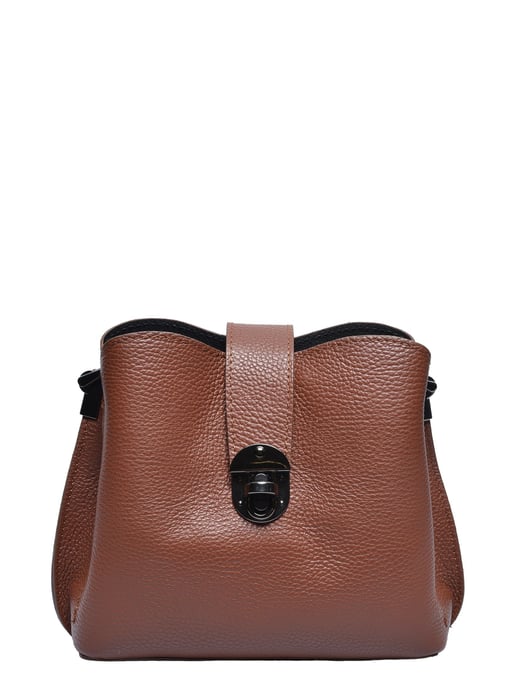 Luisa Vannini Bordeauxrood Rundleer Tas - Image 1