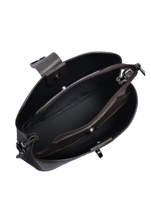 Luisa Vannini Bordeauxrood Rundleer Tas - Image 4