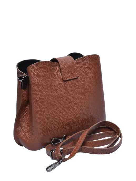Luisa Vannini Bordeauxrood Rundleer Tas - Image 2