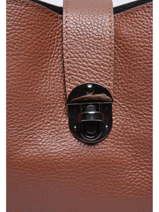 Luisa Vannini Bordeauxrood Rundleer Tas - Image 3