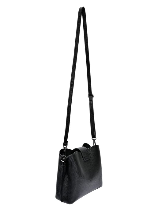 Luisa Vannini Zwart Rundleer Tas - Image 2