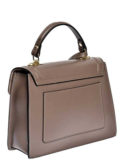 Luisa Vannini Beige Rundleer Tas - Image 2