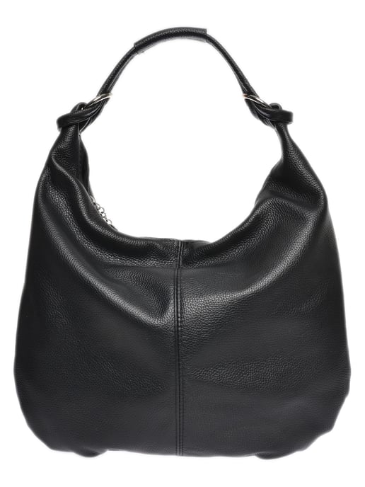 Luisa Vannini Zwart Rundleer Tas - Image 6